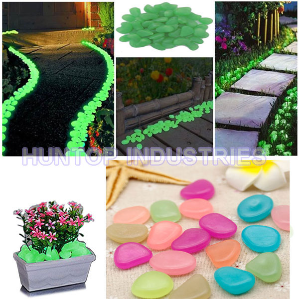 Glow in the Dark Pebbles for Walkways and Decor